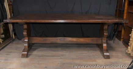 Oak Refectory Table Kitchen Dining Tables Farmhouse Furniture 