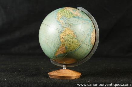 Vintage Antique Swedish World Map Globe Swede Vintage Antique Swedish World Map Globe Swede
