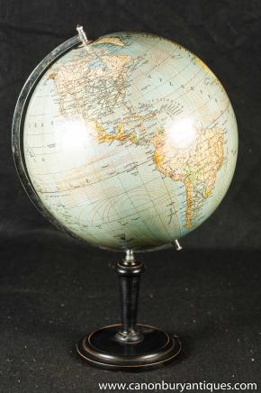 Vintage Swedish Globe World Map on Stand Vintage Swedish Globe World Map on Stand