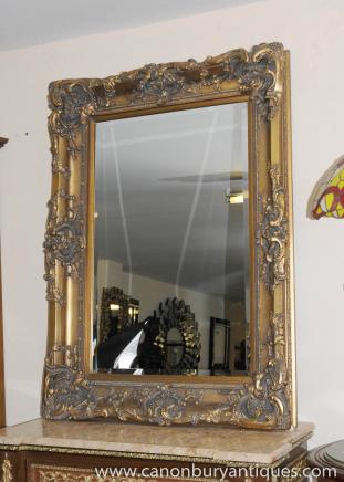 English Victorian Gilt Pier Mirror Landscape Portrait Mirrors 