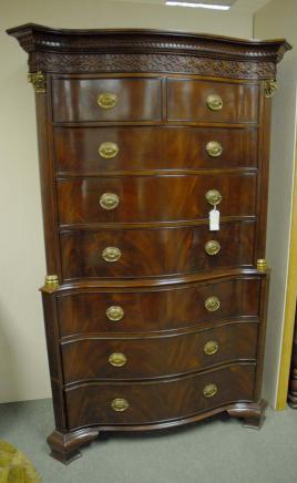 Victorian Mahogany Chest on Chest Cabinet 