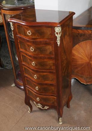 Walnut Regency Tall Boy Chest Drawers Serpentine Furniture Walnut Regency Tall Boy Chest Drawers Serpentine Furniture