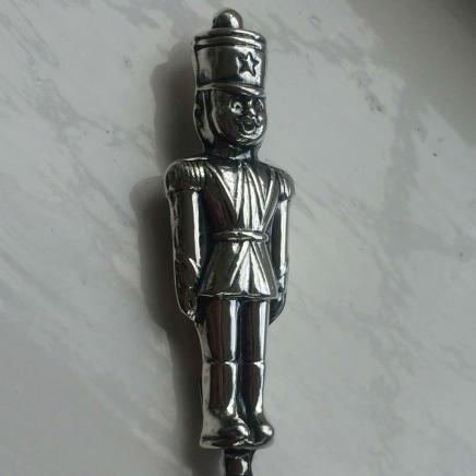 Sterling Silver Toy Soldier Baby Rattle