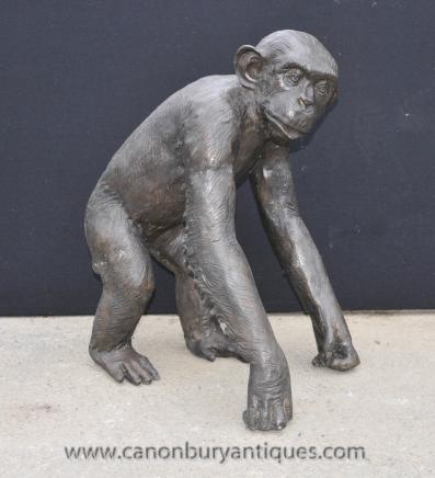 Bronze Monkey Statue Casting Animals Apes Primate Bronze Monkey Statue Casting Animals Apes Primate