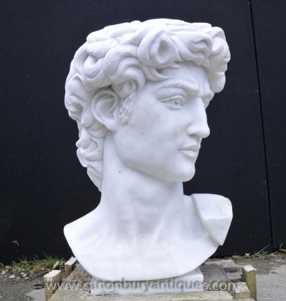 Hand Carved Italian Marble Bust Apollo Delphi Greek God Myth Hand Carved Italian Marble Bust Apollo Delphi Greek God Myth