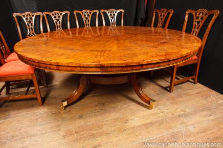 Regency Jupes Dining Table Walnut Extending Tables