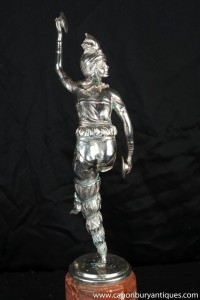 Bronze Art Deco Harlequin Dancer by Chiparus Figurine Statue