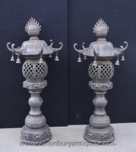 Antique Chinese Bronze Temple Incense Burners Buddhist Buddha