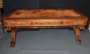Antique Victorian Walnut 1830s Desk Writing Table Bureau