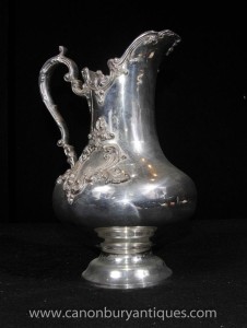 Victorian Silver Plate Jug Tankard Tableware