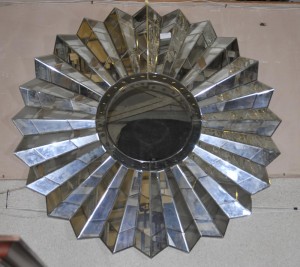 French Art Deco Star Burst Mirror Glass Mirrors