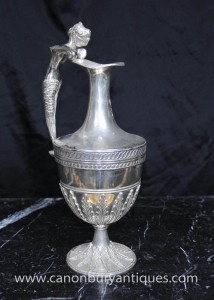 Classic Georgian Silver Plate Etruscan Jug Ewer