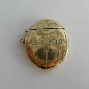 Brass Novelty Football Association Vesta