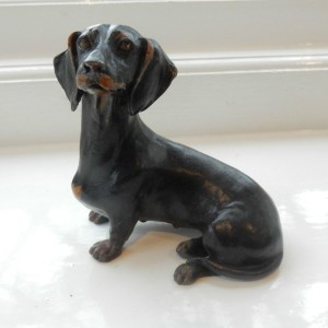 German Datschund Dog Bronze 