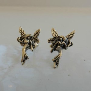 Pair Stering Silver Angel Earrings