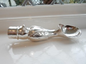 Silver-Plate Penguin Ice Cream Scoop 