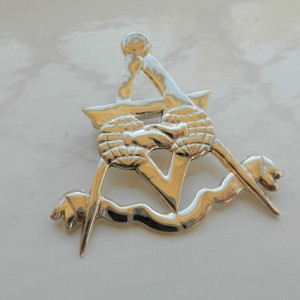 Solid Silver Masonic Pin 