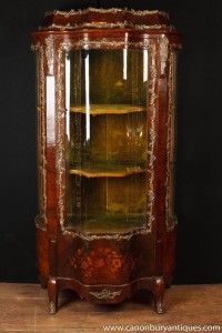 Antique Louis XVI Display Cabinet Bijouterie French Furniture