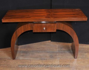 Art Deco Modernist Console Table Rosewood Hall Tables