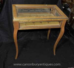 French Empire Jewellery Case Display Cabinet Bijouterie