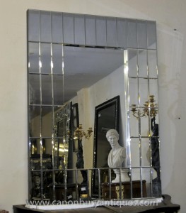 Art Deco Glass Pier Mirror 1920s Mantle Mirrors