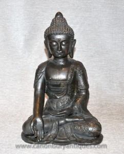 Bronze Tibetan Buddha Statue Buddhist Meditation Buddhism Art Mudra