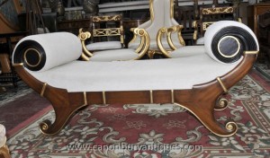 French Empire Stool Chaise Longue Seat Day Bed