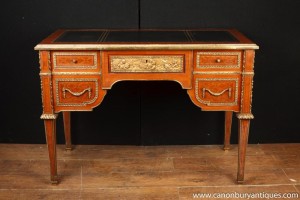 French Empire Desk Writing Table Kingwood Ormolu Bureau Plat