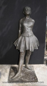Large Bronze Degas Ballerina Girl Statue Figurine Ballet