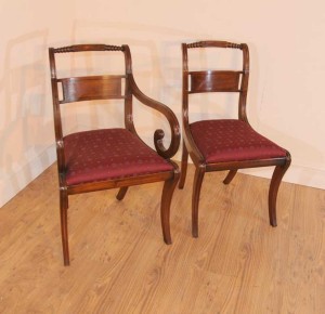 10 Edwardian Mahogany Dining Chairs Diner