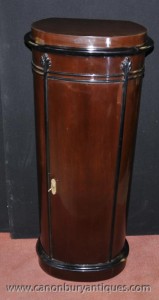 Tall Biedermeier Pillar Chest Cabinet Rosewood Furniture