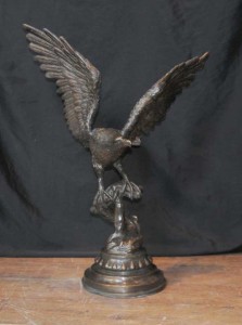 XL Bronze Casting American Golden Eagle Birds Prey Statue Casting