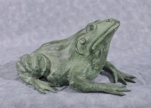 French Bronze Frog Fountain Toad Garden Sculpture Statue