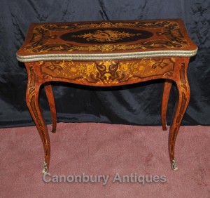 French Louis XVI Console Games Table Chess Board Inlay
