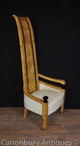 Art Deco High Back Arm Chair Seat Club Chairs