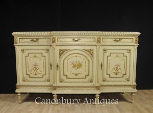 French Classical Painted Cabinet Sideboard Server