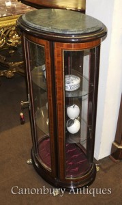 French Empire Glass Jewellery Display Cabinet Bijouterie