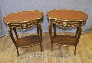 Pair Louis XVI Side Tables Cocktail Table Furniture