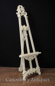 Victorian Painted Easel Painting Stand Artist Architectural