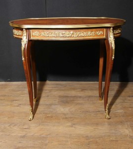 French Empire Walnut Side Centre Table Ormolu Mounts