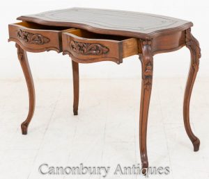 Antique French Writing Table Desk in Rosewood 1880