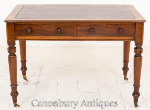 Victorian Writing Table Desk Mahogany Tables Bureau