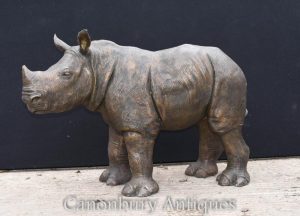 Bronze Rhino Statue African Rhinocerus CastingBronze Rhino Statue African Rhinocerus Casting