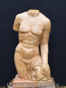 Classical Marble Torso Statue Medusa Perseus Greek Myth Art