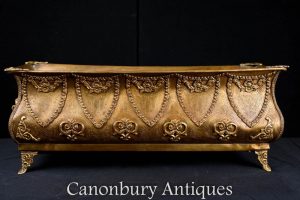 French Empire Brass Planter Flower Pot