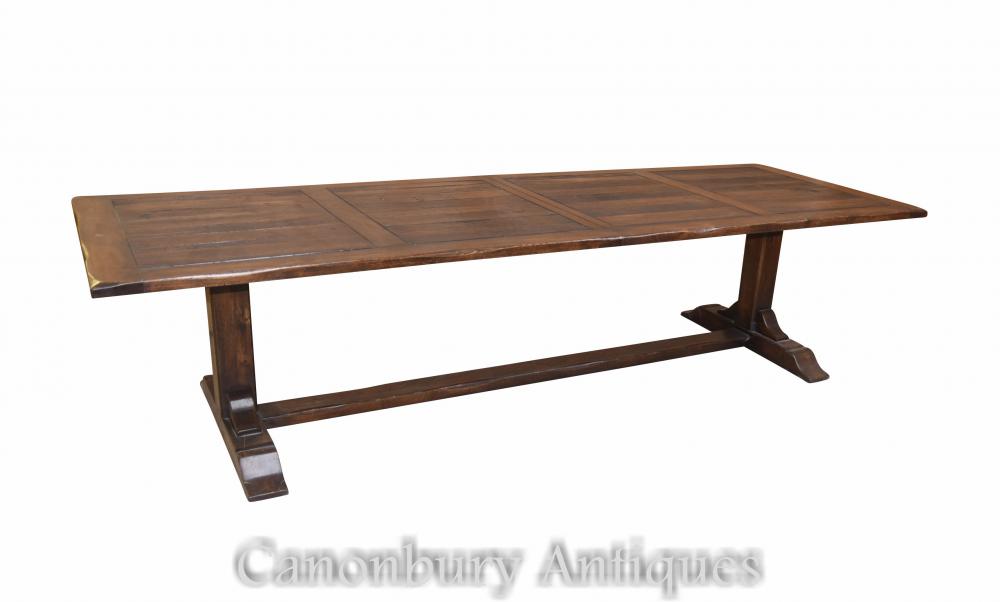 Large Extending Refectory Table Farmhouse Dining Tables