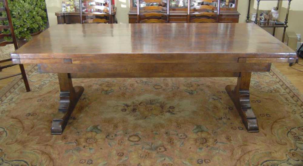 Oak Refectory Table - Extending Kitchen Tables 10 Ft 305 CM