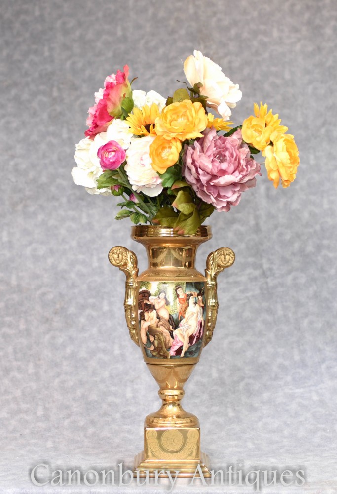 Sevres Porcelain Vase - Painted Roma Toga Scenes Urn