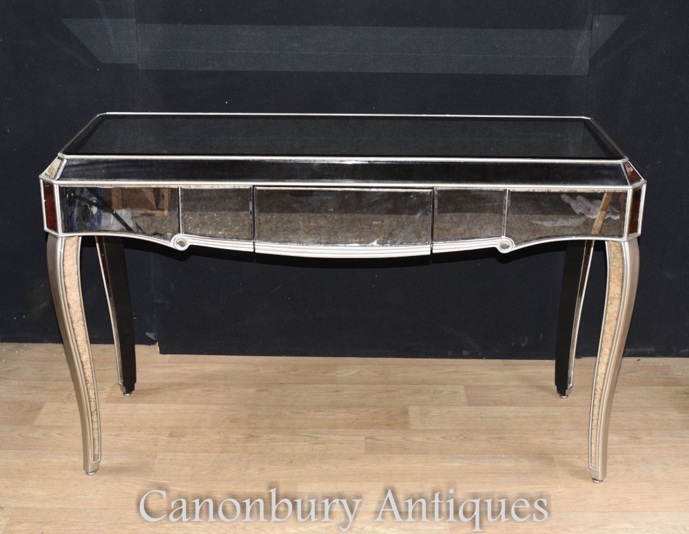 Mirrored Console Table - Art Deco Hall Tables