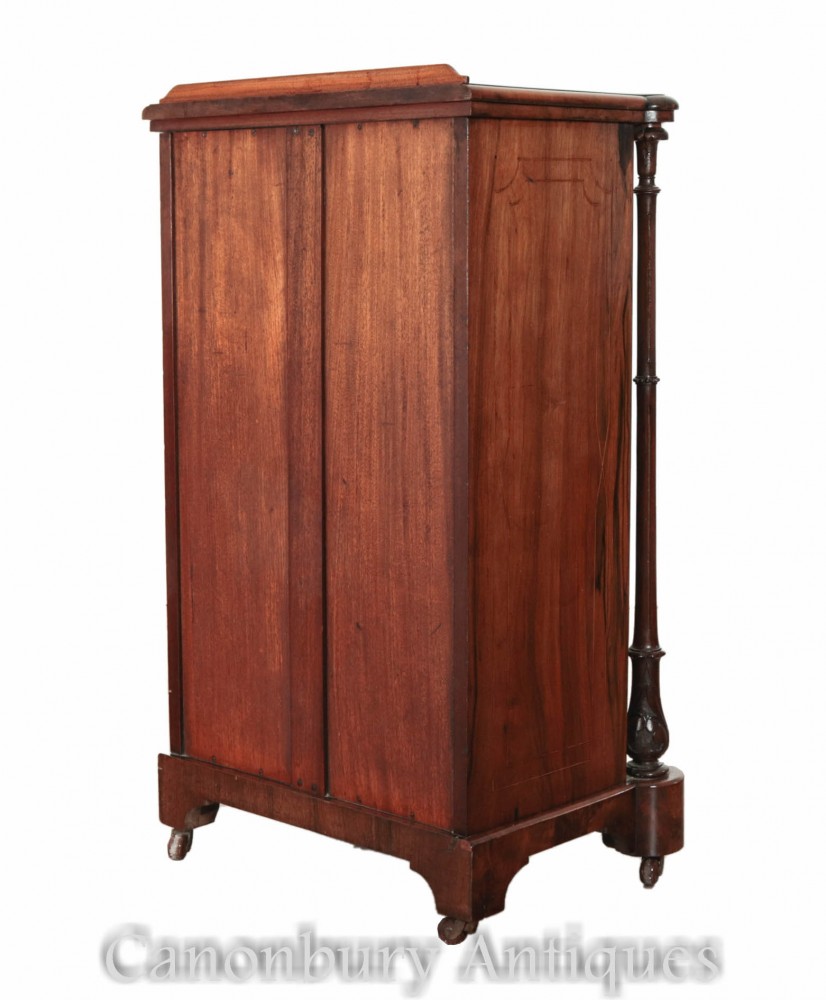 Victorian Music Cabinet Walnut Antique 1890